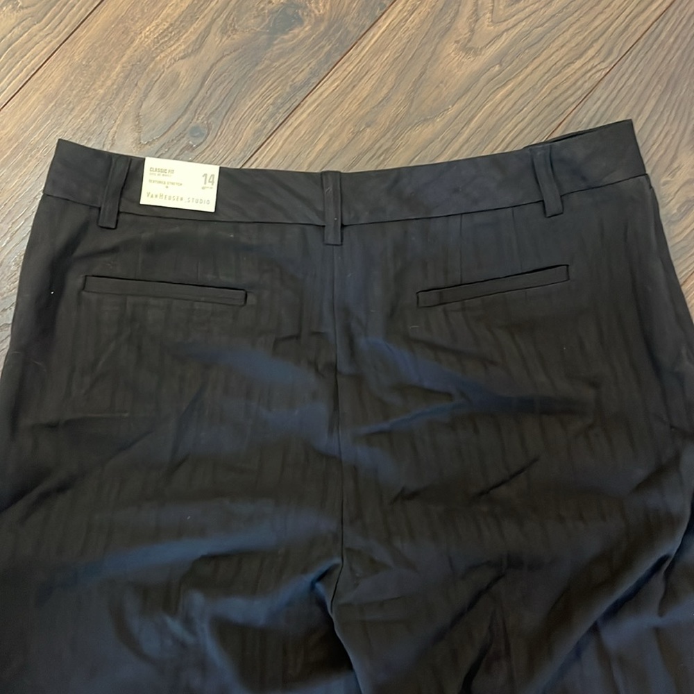 NWT VanHeusen black trouser leg slacks - Picture 13 of 14